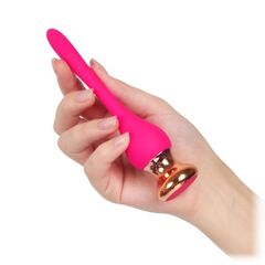 Розовый вибромассажер Nipple Vibrator - 14,5 см. - 