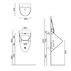 Catalano 0932540001 Писсуар без отв. под крышку Rimless 54x30, покрытие Cataglaze+, цвет белый глянцевый