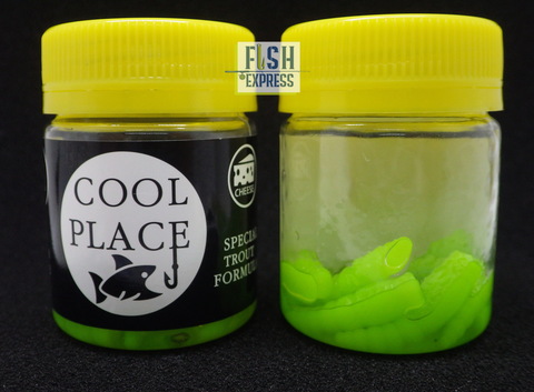 COOL PLACE ЛИЧИНКА(ЗИМА)FLOATING STRETCH цвет ЗЕЛЕНЫЙ 28мм/12шт в банке