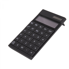 
          Калькулятор Alingar 12 разрядов, 172*100*18 мм, двойное питание, черный, выдвижная подставка, батарея в комплекте