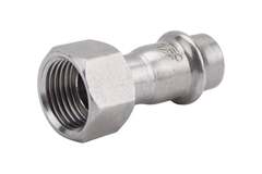 Соединитель Valtec с накидной гайкой нерж. сталь 15х1/2