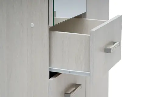 Шкаф 2х створчатый Белла ясень белый