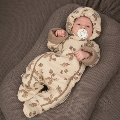 Утеплённый комбинезон из интерлока