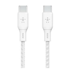 Кабель Belkin BoostCharge 100W PD USB-C To USB-C, 2м, белый