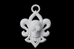 Силиконовый молд Череп Флер де Лис