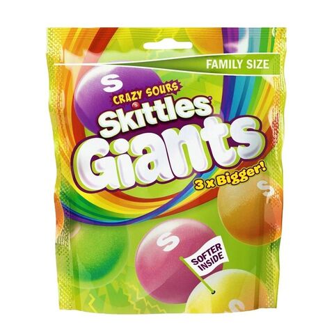 Драже Skittles Giants Crazy Sours