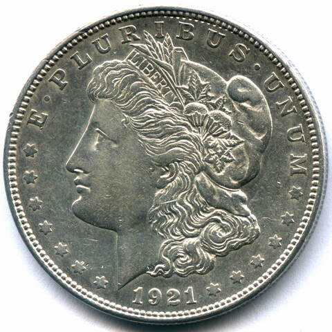 1 доллар 1921. (D) США (Морган) XF