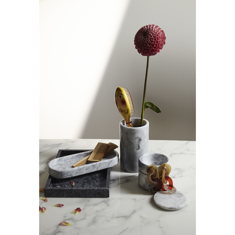 Поднос 25х10см Bergenson Bjorn Marm белый