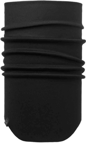 Картинка шарф-труба Buff Neckwarmer Windproof Solid Black - 1