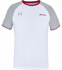 Теннисная футболка Babolat Crew Neck T-Shirt Lebron - white/white