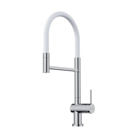 Omoikiri 4994400 Смеситель Kanto-2 Plus-SB-C-WH латунь/хром/белый