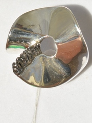 Бублик-шарфик (кольцо из серебра)