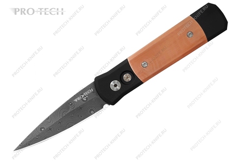 Нож Pro-Tech GODSON CUSTOM COPPER DAMASCUS 