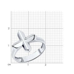 94014189 - Печатка мужская из серебра в форме креста в стиле CHROME HARDS