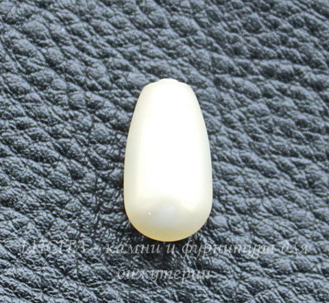 5816 Хрустальный жемчуг Сваровски Crystal Light Creamrose Капля с несквозным отверстием 11,5х6 мм