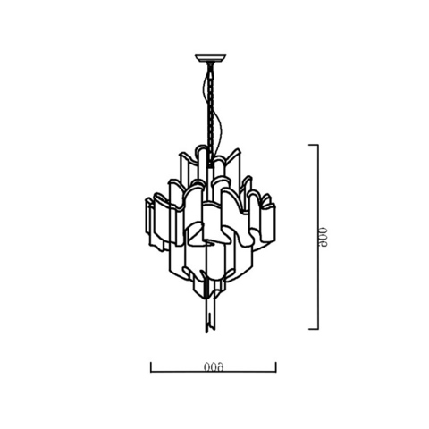 Люстра Stream Suspension Bronze