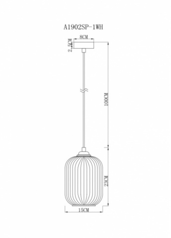 Подвесной светильник Arte Lamp ARWEN A1902SP-1WH