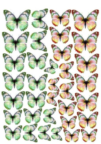 Вафельная картинка Бабочки 35