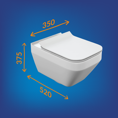 Комплект CREA SQUARE CO DPL EO slim инсталляция LINK PRO