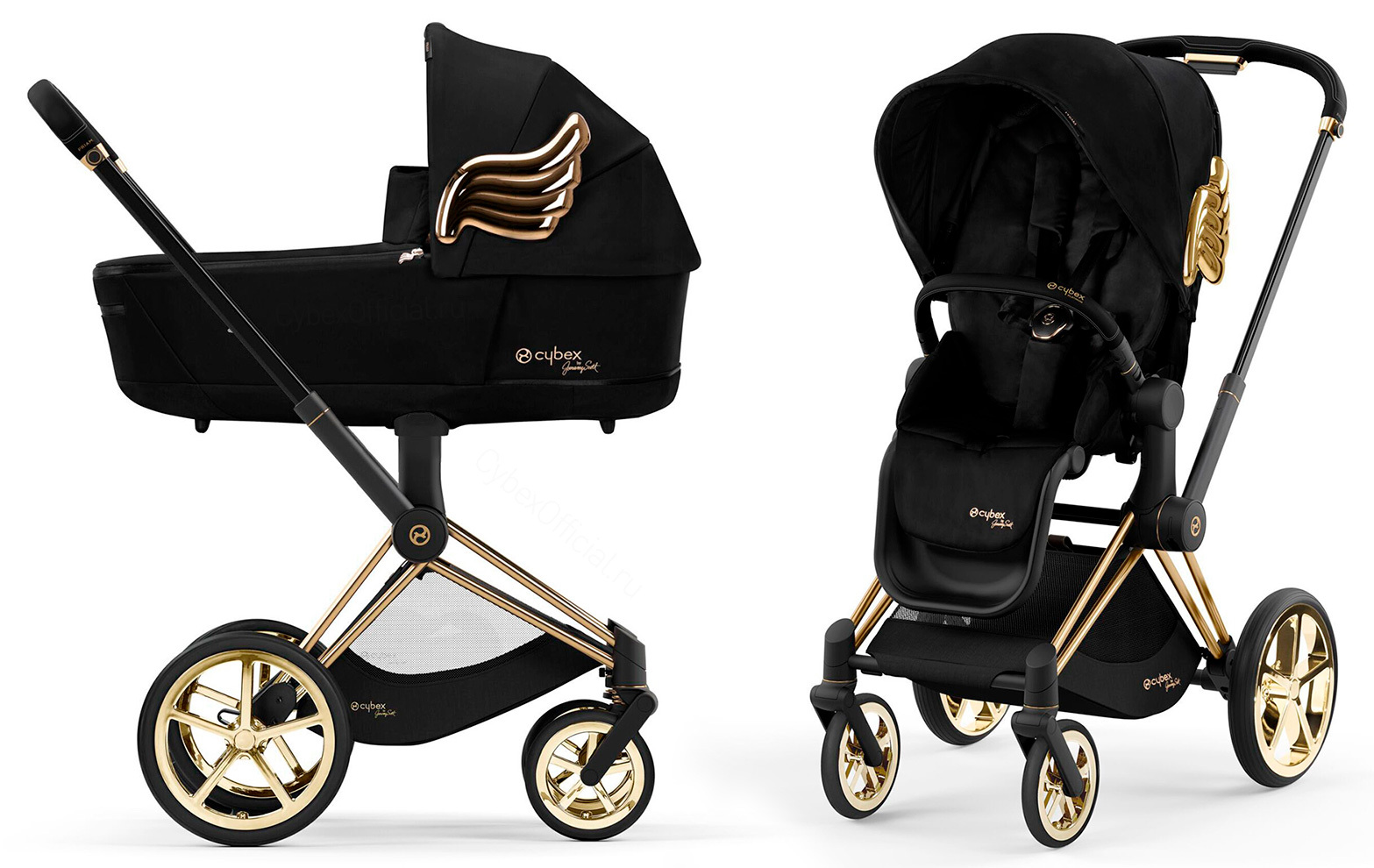 Cybex Priam 4 Stroller (One Box) - Jeremy Scott Wings