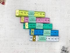 Сантиметровая лента двухсторонняя, (мультиколор) длина 1,5 м.