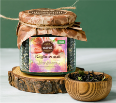 Напиток чайный КЛУБНИЧНЫЙ (иван-чай, клубника, цветы кипрея) / 80 г / банка / Сибирский Иван-