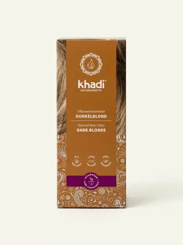 ТЕМНЫЙ БЛОНД натуральная краска для волос Khadi Naturprodukte, 100 гр