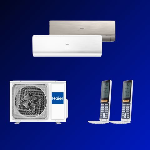 Мульти сплит-система Haier AS12NS6ERA-W + AS12NS6ERA-G / 2U50S2SM1FA-3 на 2 комнаты 35+35 м2
