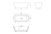 Abber AB9268-1.7 Акриловая ванна Abber AB9268-1.7 белая