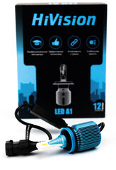 Лампа LED H11/H8/H16 6000K 12/24V 3000Lm A1 (к-т 2ед.)