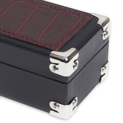 Кейс Fortuna Chester 1x1 черный/бордовый