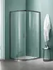 Aquatek AQ ARI RO 09020GM AQ ARI RO 09020GM Душевой уголок 1/4 круга, двери раздвижные 900x900x2000, профиль оружейная сталь, стекло прозрачное