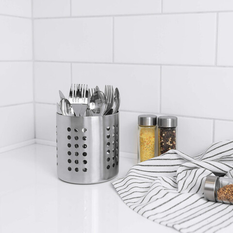 Подставка для кухонных принадлежностей Kökstillbehör, размеры: 12,5x9,5 см., материал: нержавеющая сталь