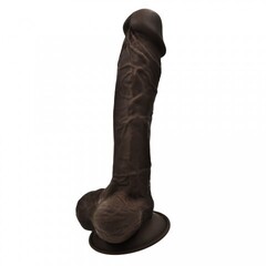 Реалистичный фаллоимитатор SILEXD Model 1 (20,5 см) темно-коричневый