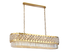 Подвесная люстра Newport ASHLEY 8300/120 oval gold polished, М0070639