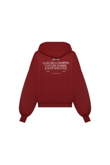 Толстовка на молнии с принтом Бордо