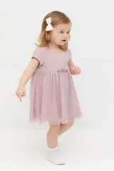платье  для девочки  К 5858/розовый лед
