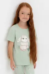 фуфайка  для девочки  КР 302703/пастельно-зеленый к545