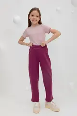 брюки  для девочки  КР 400589/насыщенная клюква к407