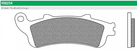 FD0254TS Тормозные колодки дисковые мото ROAD TOURING SINTERED (FDB2098ST)   NEWFREN