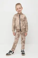 брюки  для мальчика  КР 400746/темно-бежевый,тай-дай к508
