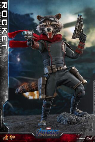 Фигурка Енот Ракета масштаб 1/6 Мстители Финал Hot Toys