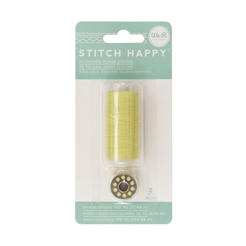 Катушка нити и шпулька для шитья We R Stitch Happy Twine -2шт- Citrine