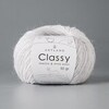 Classy, пряжа с люрексом и пайетками, шелк-5%, мериносовая шерсть-20%, нейлон-30%, норка-45%, 50 гр, 240 м, жемчуг