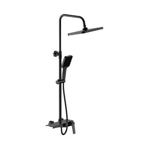 Душевая система тропический душ BELZ B24572-7 латунь, черный