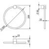 Kludi 5897805 Kludi 58 978 05 Vela R Кольцо для полотенец ?200 мм, хром