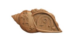 Силиконовый молд № 418 Домик ракушка № 1 серия домики для гномов и фей)