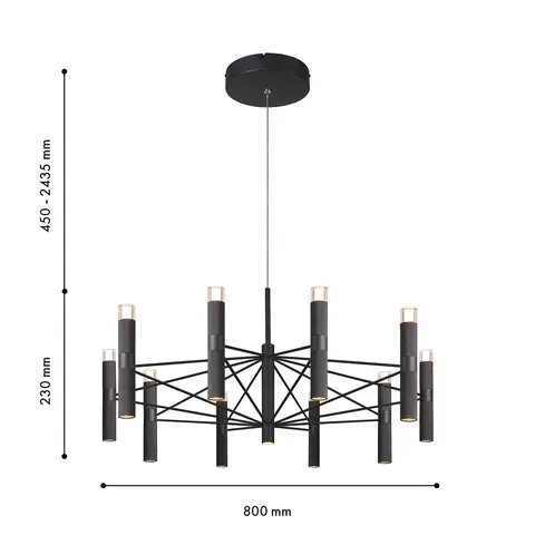 Подвесная светодиодная люстра Favourite Blick 4758-10P
