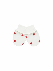 Рукавички Сердечки red
