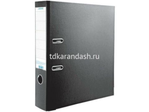 Папка-регистратор А4 75мм PP двусторонний черная